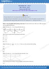 Đề thi học kì 1 Toán 12 - Đề số 7